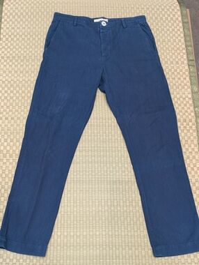 Industry of All Nations IOAN Organic Cotton Twill Chinos 12 Dip Indigo Size 32